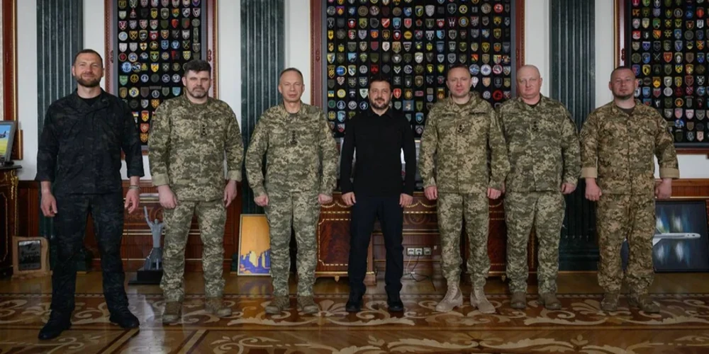 Зустріч президента Зеленського з Драпатим, Хмарою та Скибюком щодо кадрових рішень у ЗСУ