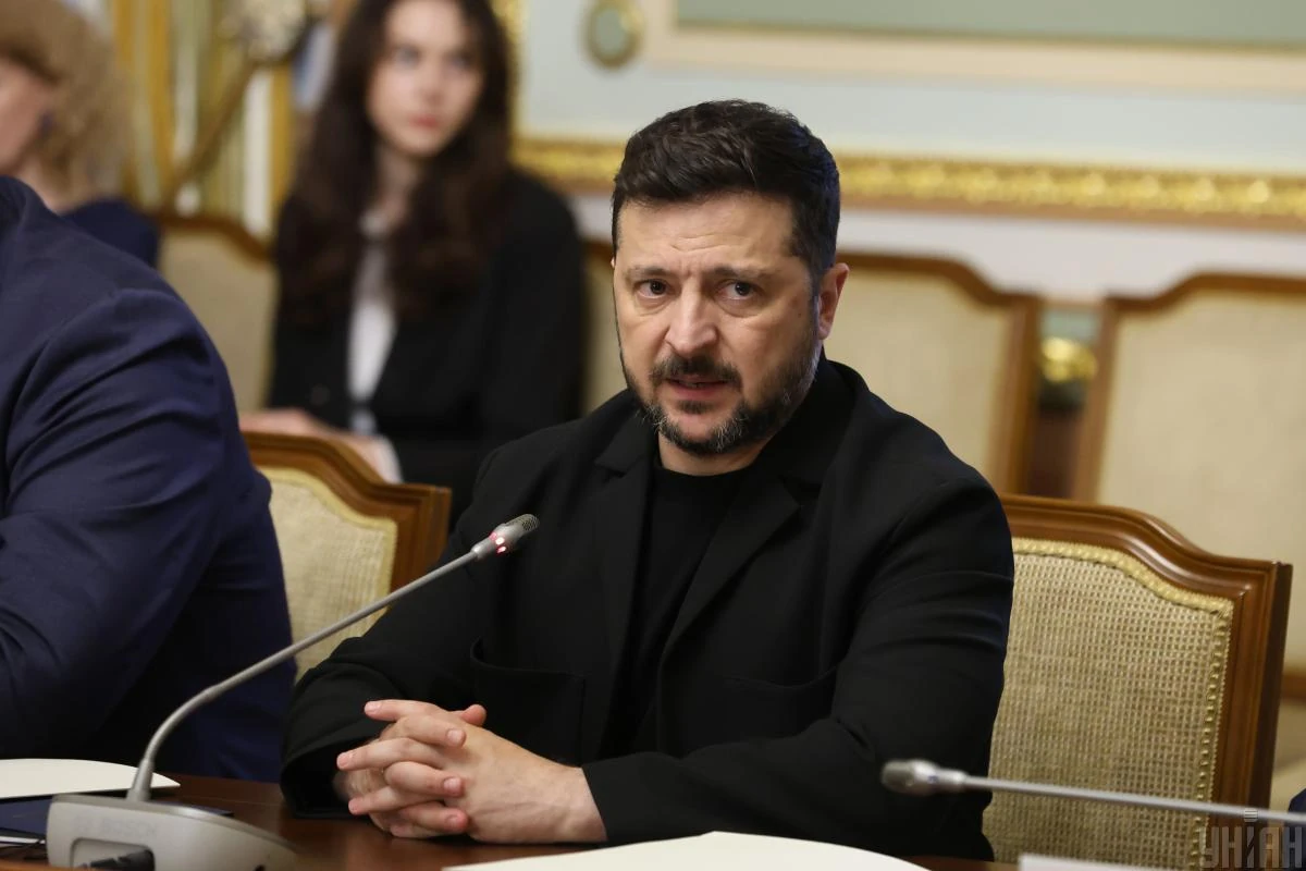 Президент України Володимир Зеленський під час інтерв'ю