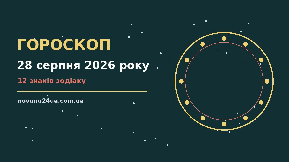 Зоряне небо з місячним світлом, що символізує вечірній гороскоп на 28 серпня 2026 року