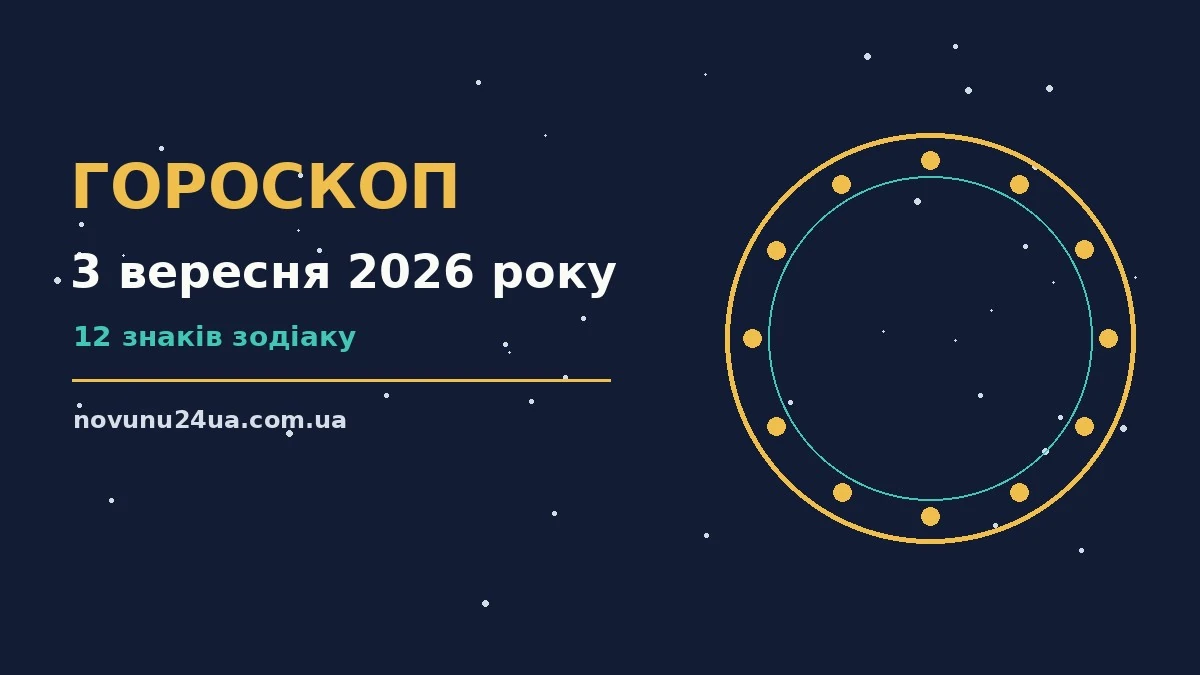 Щоденний гороскоп на 3 вересня 2026 року з нотатником і планувальником справ