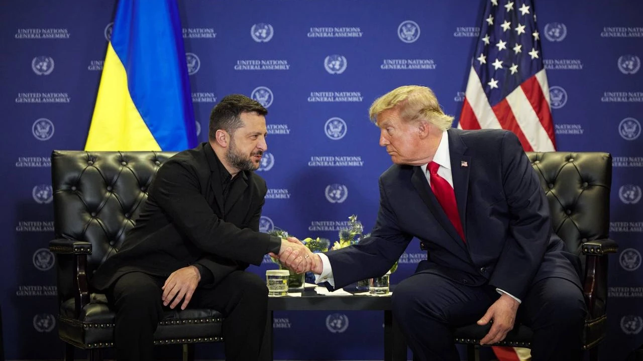 Володимир Зеленський і Дональд Трамп під час зустрічі у Нью-Йорку 22 вересня 2026 року, фото Associated Press