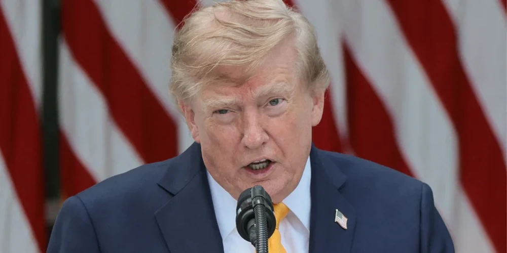 Президент США Дональд Трамп під час виступу