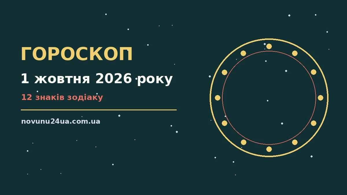 Зіркова ілюстрація до гороскопу на 1 жовтня 2026 року, м'які відтінки ранкового неба